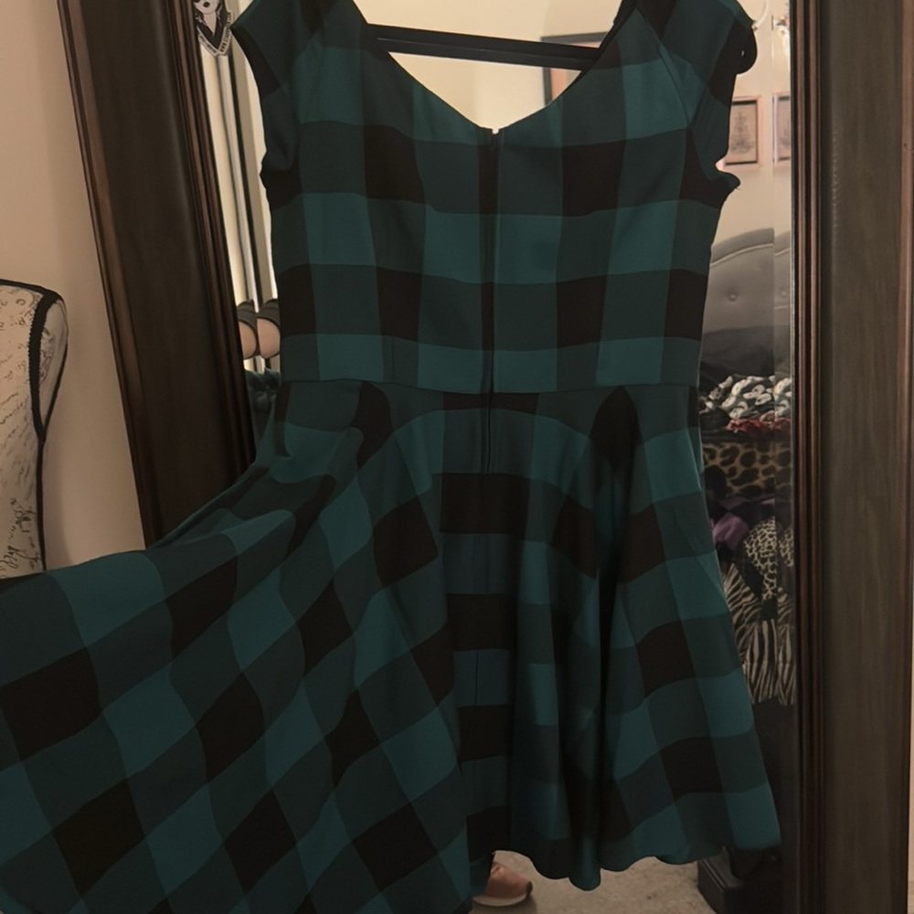 Hell Bunny Teen Spirit buffalo plaid dress - Picture 3 of 4